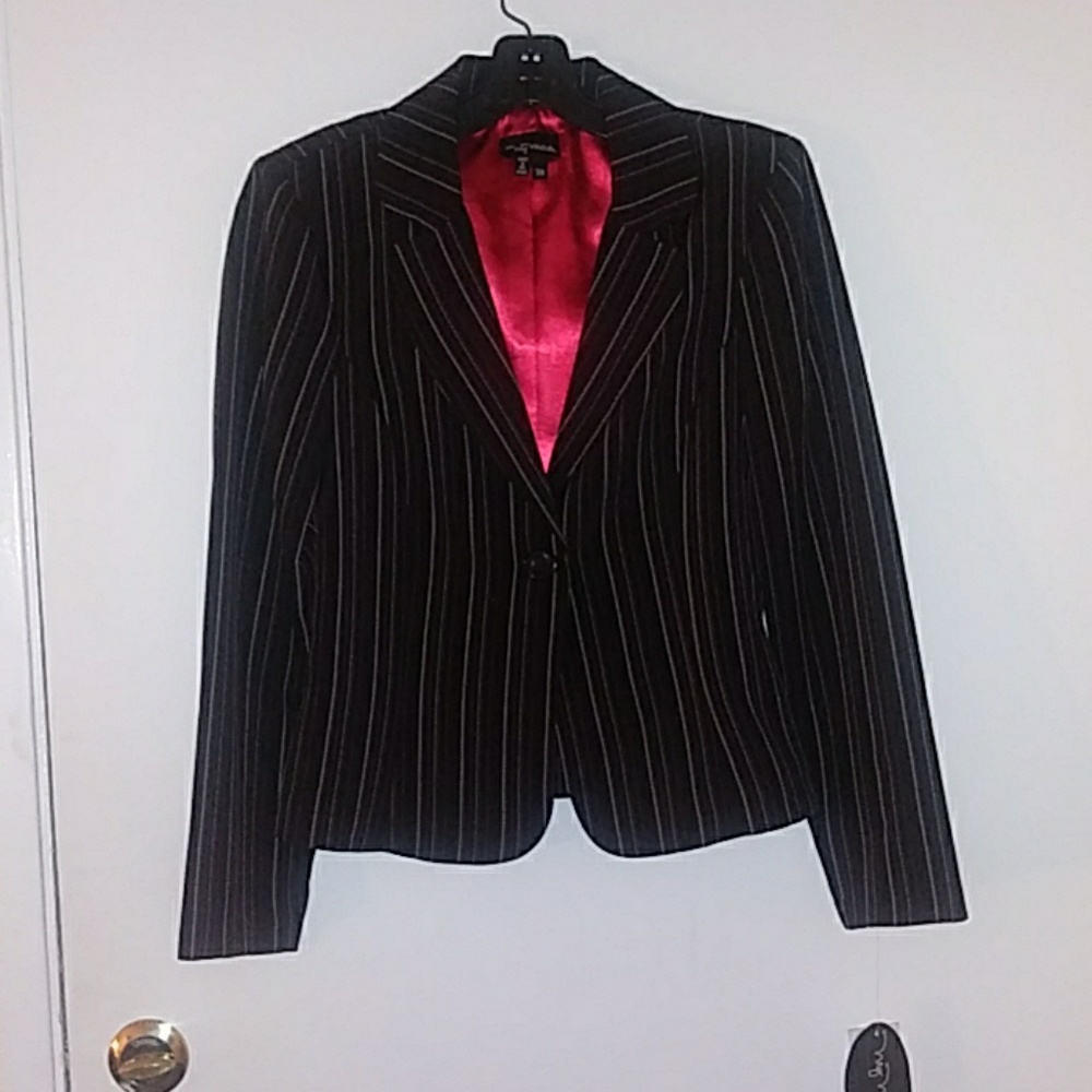 Black And Pink Business Suit (2-piece)